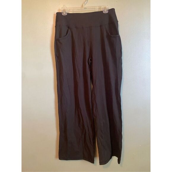 ESOFT Wide Leg Pants High-Waisted Yoga Work Dress Pants Pockets L NWOT - Picture 3 of 8